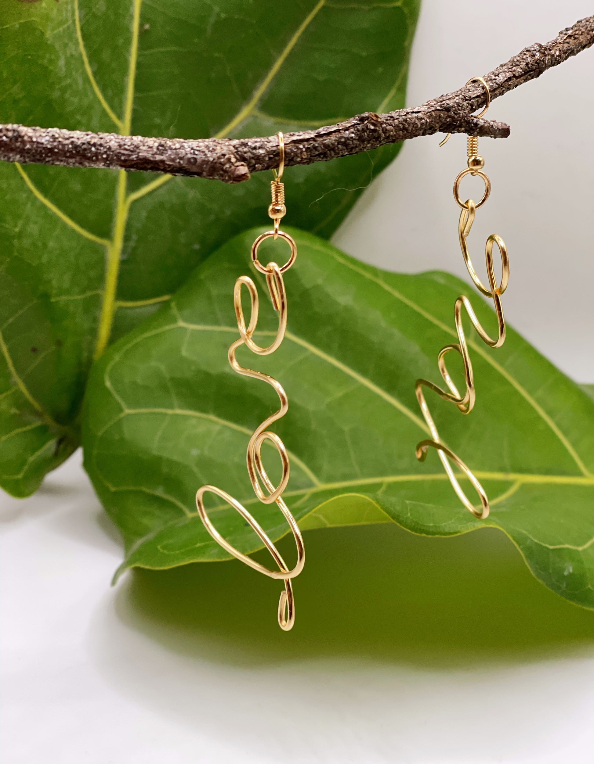 LOVE Earrings (Wire Wrapped)